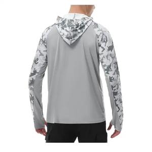 Customized Polyester Long Sleeve Hooded Fishing Shirts Breathable <b>Sun</b> <b>Protection</b> <b>Clothing</b> UV <b>Protection</b> Quick Dry Feature Sets - Product Image 2