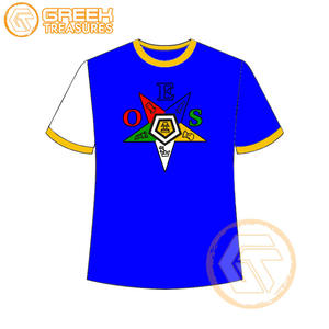 T-shirt Ordre de l'étoile de l'Est en gros Vêtements en jersey de coton T-shirt OES respirant de haute qualité Vêtements grecs pour femmes - Product Image 1