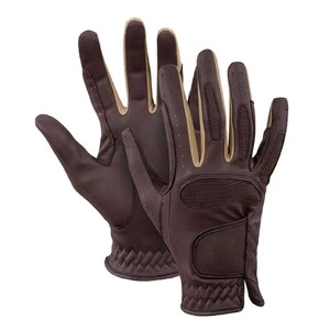 Gants d'équitation équestres professionnels gants d'équitation personnalisés en cuir synthétique pour hommes gants d'équitation anti-fendu - Product Image 4