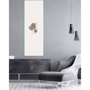 Minimalist Decor White Wood Poster <b>Frame</b> 60 X 180cm Made of MDF with <b>Plant</b> Pattern - Product Image 6