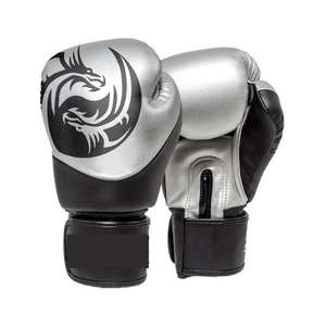 Gants de boxe personnalisés avec logo, gants d'entraînement et de combat en cuir de vachette, support de poignet réglable - Product Image 1