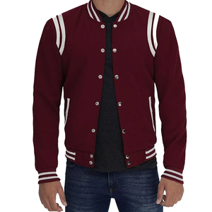Men's College Letterman Varsity Jacket-Custom Design Canvas Winter Jacket Front Customizable Color Logo Windproof Breathable - Product Image 6