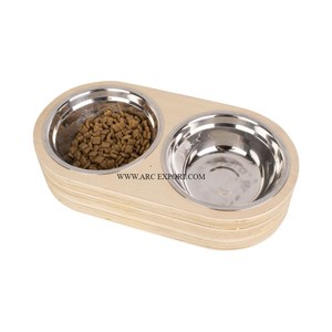 Natural Wood and Metallic Large Size Garden <b>Food</b> <b>Dog</b> Bowl Newest Designing Home and Gardening Decorative <b>Food</b> <b>Dog</b> Bowl In India - Product Image 1
