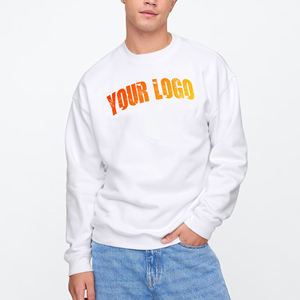 Precio al por mayor Sudaderas lisas de color sólido para hombre, ropa de moda para exteriores, sudaderas sin capucha. - Product Image 1