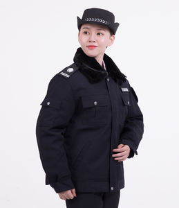 Uniformes DE SEGURIDAD Fabricante Logotipo personalizado Chaquetas DE SEGURIDAD Chaqueta de invierno Hotel Guardia DE SEGURIDAD Abrigos Uniformes - Product Image 5