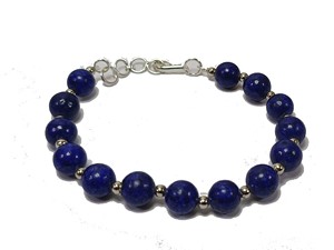 Bracelet Lapis lazuli Perles réglage Bracelet Cristal Pierres Précieuses Guérison Bijoux De Mode Hommes et Femmes Cadeau Énergie Méditation - Product Image 2
