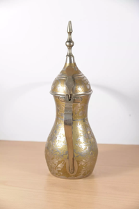 Hot Selling Customized Brass Antique Dallah With Engraved Middle Eastern Coffee <b>Tea</b> Pot or <b>Kettle</b> for Drinkware - Product Image 4