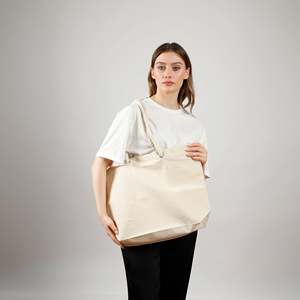 Women's Rope Handle Beach Tote Canvas <b>Bag</b> with Stylish <b>Accessories</b> - Product Image 2