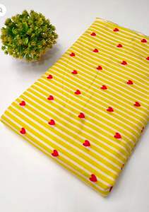 Tissu en coton 100% biologique peigné et tissé, écologique, imprimé cœurs, patchwork mignon, motif Liberty, pour robes de filles et de garçons - Vente en gros - Product Image 3