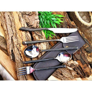 Couteaux de banquet médiévaux de style historique personnalisables en DIY, haute durabilité, manche en acier au carbone, lame dentelée, garantie de 3 ans - Product Image 6