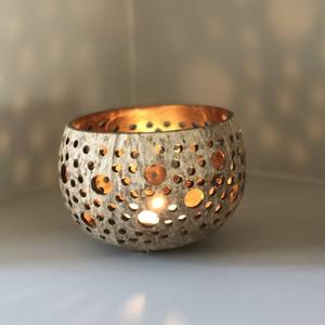 Portavelas decorativas de cáscaras de coco centro de mesa para mesa de boda al por mayor portavelas de luz de té tazas de coco - Product Image 5