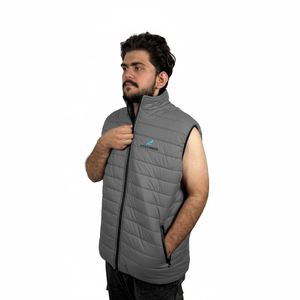 Chaleco Acolchado de Invierno sin Mangas con Capucha, Brillante, Cómodo, 100% Poliéster, Nuevo, al por Mayor, para Hombre - Product Image 4