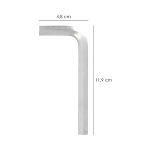 Chiave Allen Standard in Acciaio Cromo Vanadio Professionale 10,0 mm. - Product Image 2