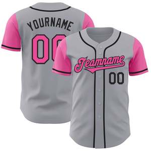 Custom Embroidery Logo Name Gradient Color <b>Baseball</b> Shirt Digital Printed Quick Dry Polyester USA Size Men's <b>Baseball</b> Jersey - Product Image 6