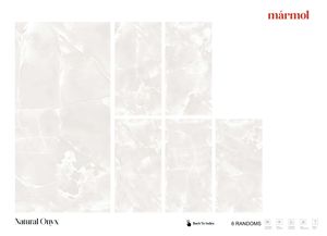 Carreaux en porcelaine émaillée 600x1200mm Onyx naturel Europe moderne Carreaux intérieurs antidérapants - Product Image 2