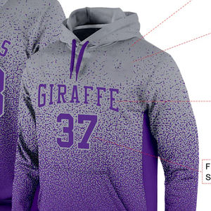 Pull à capuche coupe carrée pour hommes ODM OEM vierge 100% polyester coton Streetwear design broderie sublimation pour l'hiver - Product Image 2