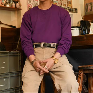 100% coton hiver mode V inséré vénitien pour hommes pull blanc sweat avec impression numérique écologique - Product Image 3