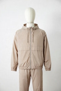 ชุดเซ็ตเสื้อแจ็คเก็ตวินด์เบรกเกอร์ผ้าไนลอนแบบสั้นสำหรับฤดูร้อนใหม่ พร้อมซิป ชุดวอร์มโพลีเอสเตอร์ สตรีทแวร์ - Product Image 4