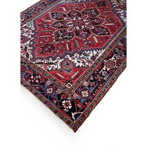 Tapis en laine noué à la main Aalam, motif médaillon rouge-orange, kilim abstrait fait main pour la maison, 9x12 rectangulaire, idéal pour adolescents, entrée et couloir - Product Image 2
