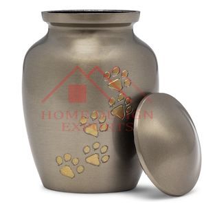 โถบูสัตว์ทำจากโลหะสำหรับสัตว์เลี้ยงทำด้วยมือทำสีทอง - Product Image 6