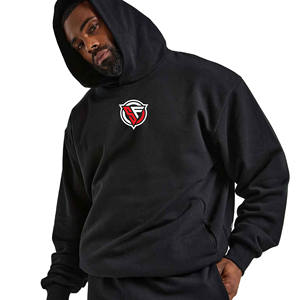 100% coton français éponge sweat à capuche surdimensionné épais polaire goutte épaule hommes sweats à capuche Logo personnalisé pull blanc sweats à capuche unis - Product Image 2