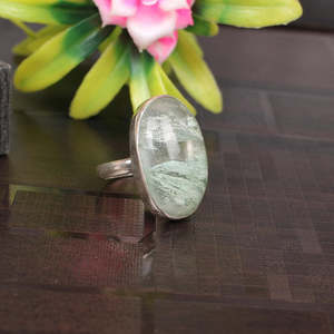 แหวนเพชรสีเงิน92.5อัญมณีแก้วอัญมณีชุบโรเดียม IGI ได้รับการรับรองเครื่องประดับขนาด29x20มม. 6กรัม - Product Image 1