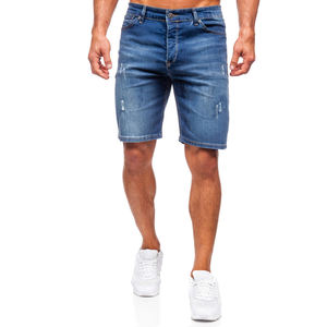 กางเกงยีนส์ขาสั้นของผู้ชายกางเกงขาสั้นสำหรับใส่กลางแจ้งน้ำหนักเบาออกแบบโลโก้ได้ตามต้องการ - Product Image 1