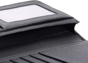 Portefeuille léger et long pour hommes en cuir véritable avec logo personnalisé fabriqué à l'usine au prix de gros de haute qualité - Product Image 5