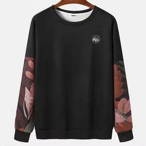 Sweat-shirts pour hommes de haute qualité en stock, motif uni, col montant, utilisation en extérieur en automne - Product Image 1