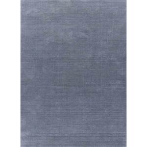 Alfombra Rectangular Azul Hecha a Mano de Poliéster de Alta Calidad HPL-23, Color Sólido para Decoración del Hogar, Sala de Estar, Pasillo y Entrada - Product Image 1