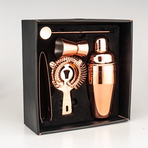 Luxury Pink Finished <b>Cocktail</b> Accessory Bar Tool Set with <b>Shakers</b> and Glass Handles Ideal for Home Bar <b>Cocktails</b> From India - Product Image 4