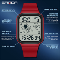 Montres de luxe SANDA 6052, montre-bracelet numérique à LED pour hommes, horloge électronique, Relogio Masculino, montre numérique à LED, prix