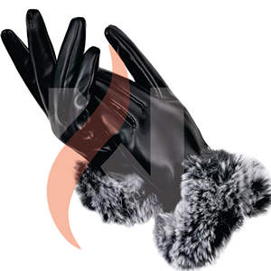 Gants d'hiver en cuir pour femmes Gants d'hiver coupe-vent et imperméables en gros Tissu de qualité supérieure Isolation chaude et livraison rapide - Product Image 1