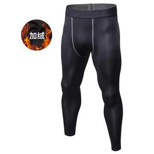 Custom Wholesale Winter <b>Thermal</b> Fleece <b>Men</b> Compression Leggings Yoga Gym Workout Running Basketball Tight Pants Sports <b>Underwear</b> - Product Image 2