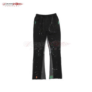 กางเกงวอร์มขาบานสำหรับผู้ชายกางเกงขาบานแบบผูกเชือกสำหรับใส่อยู่บ้านหรือใส่ตามท้องถนน - Product Image 1