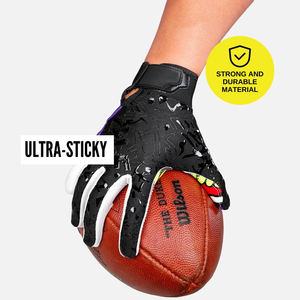 Gants de football américain de haute qualité, design personnalisé professionnel, protection complète de la paume, gants de football légers - Product Image 4