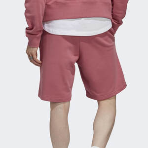 Pantalones cortos de felpa franceses informales para hombre a precio de fábrica, servicio OEM personalizado con el último diseño, tela de lona con patrón sólido - Product Image 2