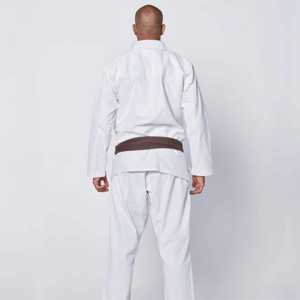 Ligero Durable Transpirable Jiu-Jitsu Top Premium Blanco BJJ Gi Hombres Costura reforzada Ajuste cómodo Desgaste de artes marciales - Product Image 5