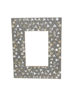 Zig Zag patterned Premium Handcrafted Mother of <b>Pearl</b> <b>Photo</b> <b>Frame</b> Unique Indian Heritage Craft - Product Image 5