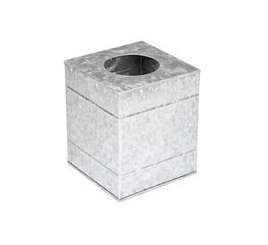 Caja de pañuelos de Metal galvanizado hecha a mano de alta calidad, servilletero de diseñador de lujo colgante, nueva forma cuadrada, hogar, cartón al por mayor - Product Image 1