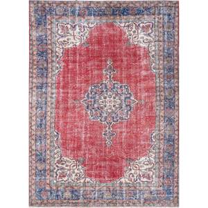 Alfombras de Lana Anudadas a Mano de Gran Tamaño, Diseño de Medallón Rojo y Naranja, para Sala de Estar o Pasillo - Pae-2383 - Product Image 1