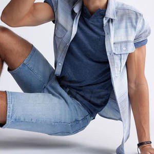 กางเกงยีนส์ขาสั้นของผู้ชายกางเกงขาสั้นผลิตตามสั่ง - Product Image 6