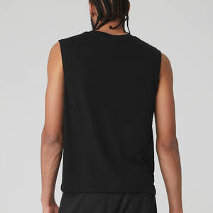 Camiseta sin mangas informal de entrenamiento para hombre, camiseta de moda de verano para Fitness - Product Image 3