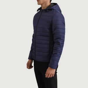 OEM Customized Logo <b>Mens</b> Winter Outdoor Windproof Quilted <b>Jacket</b> Solid Hooded Puffer <b>Jackets</b> New Design For <b>Men</b> - Product Image 2