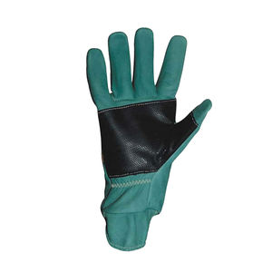 Guantes de cuero de vaca de alta calidad Guantes de seguridad de trabajo resistentes a motosierra con empuñaduras cómodas - Product Image 3