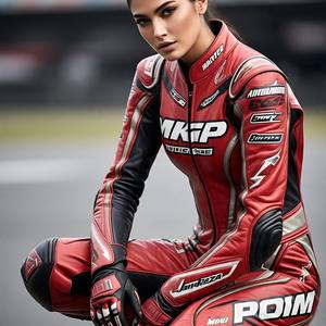 Combinaison d'équitation en cuir de vache rouge sur mesure-1 pièce/2 pièces, durabilité à grain complet, homologuée CE, tout choix de couleur-sur mesure - Product Image 4