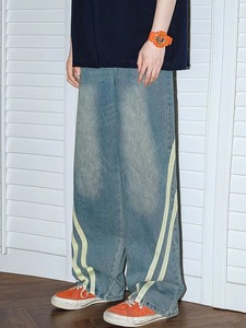 กางเกงยีนส์ทรงดินสอปักรูขาดสำหรับผู้ชายกางเกงยีนส์บางลำลองกางเกงวิ่งแบบคาวบอยคลาสสิกสำหรับชายหนุ่ม - Product Image 3