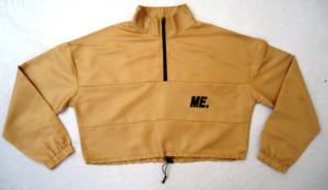 Automne femmes sport Nylon entraîneurs demi-fermeture éclair pull coupe-vent veste et pantalon taille haute ensemble Logo personnalisé grande taille - Product Image 2