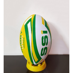 ลูกบอลยางฝึกรักบี้แบบทนทานสำหรับผู้ชื่นชอบกีฬาโลโก้ออกแบบได้ตามต้องการ - Product Image 4