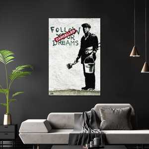 Pósters en Lienzo Enmarcados de Banksy, Estilo de Diseño Moderno para Decoración de Paredes en Cumpleaños - Product Image 2